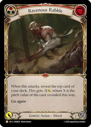 Ravenous Rabble (Red) (ANQ029) — Compendium of Rathe - Antiquity Pack