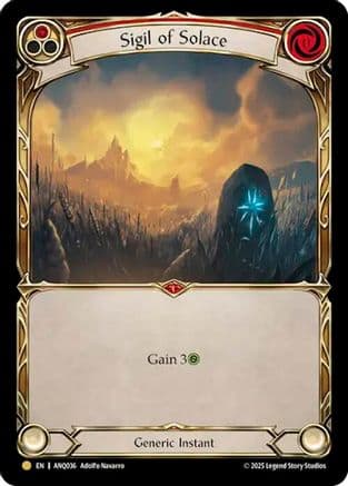 Sigil Of Solace (Red) (ANQ036) — Compendium of Rathe - Antiquity Pack