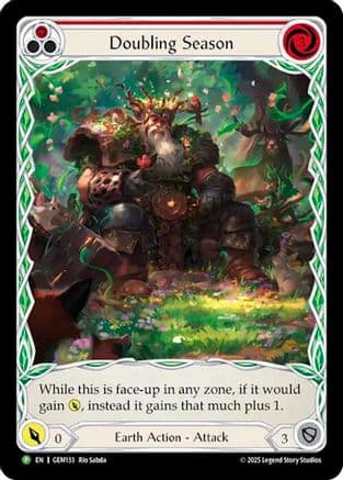 Doubling Season — GEM Pack 4 Flesh and Blood card by Rio Sabda