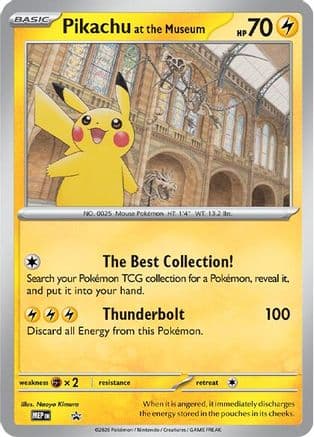 Pikachu at the Museum — Jumbo Cards Pokémon TCG card by Naoyo Kimura