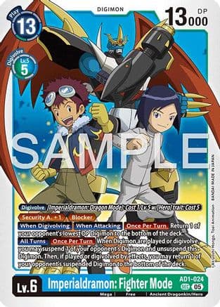 Imperialdramon: Fighter Mode - AD1-024 — Advanced Booster Digimon Generation