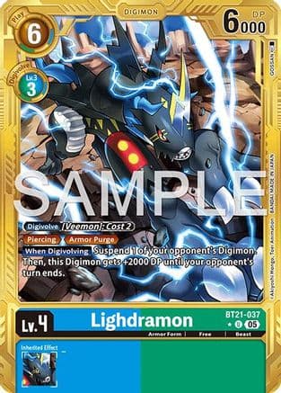 Lighdramon (Gold Border) — Advanced Booster Digimon Generation