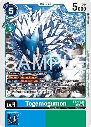 Togemogumon (Reprint) — Advanced Booster Digimon Generation