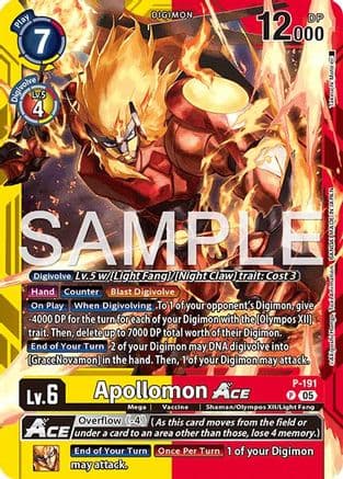 Apollomon ACE — Limited Card Pack -Another Knight-