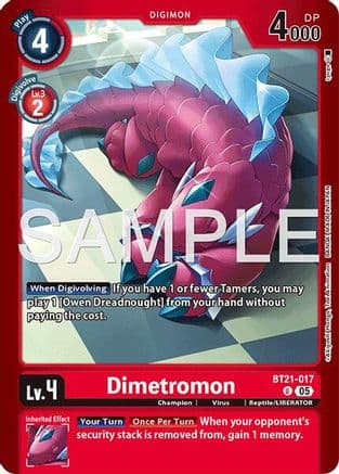 Dimetromon - BT21-017 — Limited Card Pack -Another Knight-