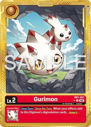 Gurimon (Gold Border) — Advanced Booster Digimon Generation