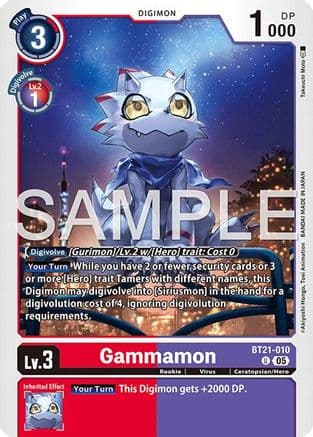 Gammamon - BT21-010 (Reprint) — Advanced Booster Digimon Generation
