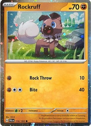 Rockruff - 116/193 (Cosmos Holo) — SV: Scarlet & Violet Promo Cards