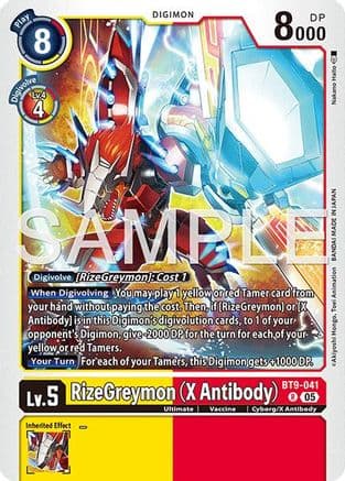 RizeGreymon (X Antibody) (Reprint) — Advanced Booster Digimon Generation