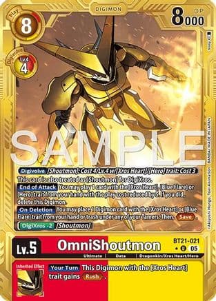 OmniShoutmon (Gold Border) — Advanced Booster Digimon Generation