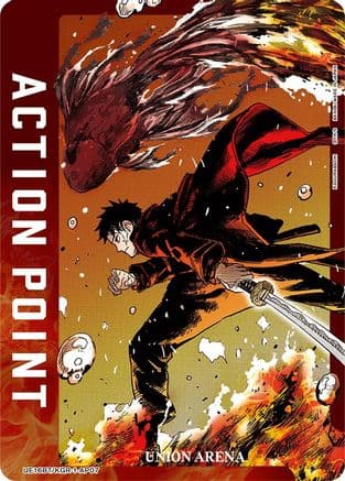 Action Point Card (AP07) — UE16BT: KAGURABACHI Union Arena card by Takeru Hokazono