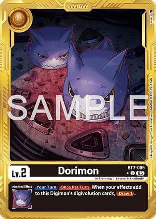 Dorimon (Gold Border) — Advanced Booster Digimon Generation