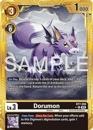 Dorumon (Gold Border) — Advanced Booster Digimon Generation