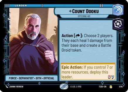 Count Dooku - Offering Aid — Twin Suns