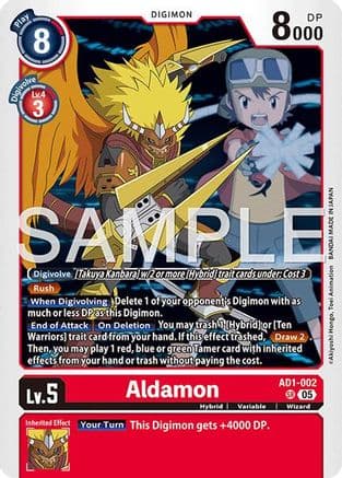 Aldamon — Advanced Booster Digimon Generation