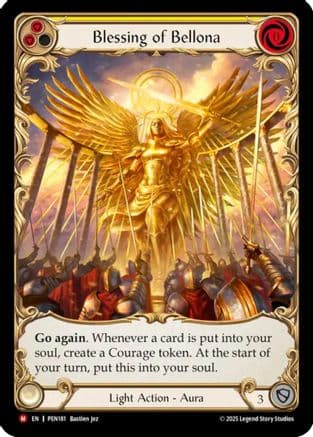 Blessing Of Bellona (Yellow) (Extended Art) — Compendium of Rathe