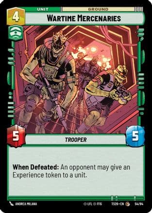 Wartime Mercenaries — Twin Suns Star Wars: Unlimited card by Andrea Milana
