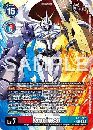 Omnimon - AD1-025 (Alternate Art) — Advanced Booster Digimon Generation
