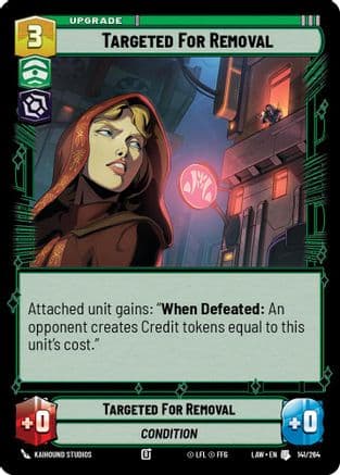 Targeted for Removal — A Lawless Time Star Wars: Unlimited card by Kaihound Studios