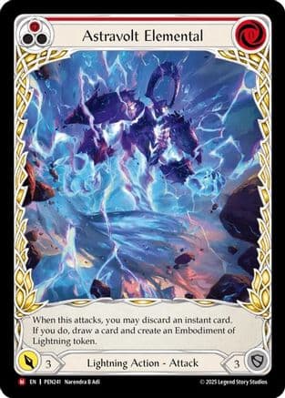 Astravolt Elemental (Red) (Extended Art) — Compendium of Rathe