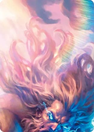 Enlightened Strike // Shelter from the Storm Double Sided Art Card (Top Left) — GEM Pack 4