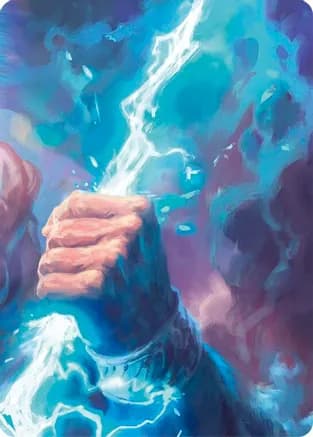 Enlightened Strike // Shelter from the Storm Double Sided Art Card (Top Center) — GEM Pack 4