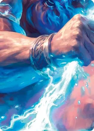 Enlightened Strike // Shelter from the Storm Double Sided Art Card (Middle Left) — GEM Pack 4