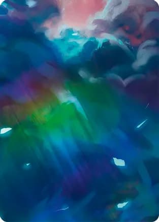 Enlightened Strike // Shelter from the Storm Double Sided Art Card (Bottom Center) — GEM Pack 4