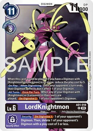 LordKnightmon - AD1-018 — Advanced Booster Digimon Generation