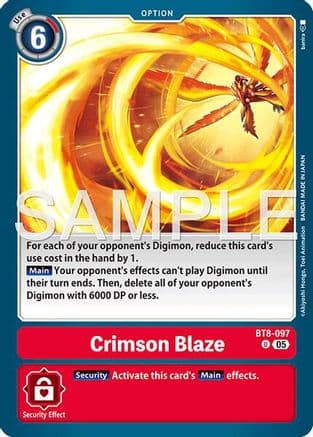 Crimson Blaze (Reprint) — Advanced Booster Digimon Generation