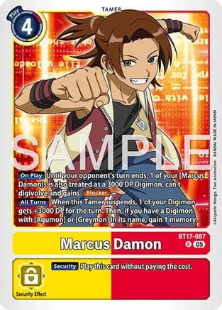 Marcus Damon - BT17-087 (Reprint) — Advanced Booster Digimon Generation