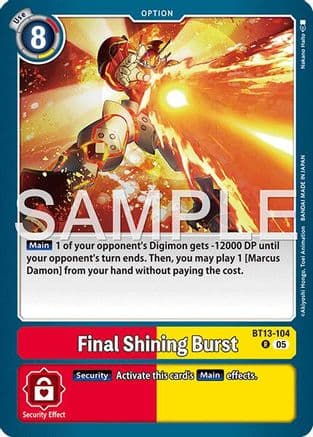 Final Shining Burst (Reprint) — Advanced Booster Digimon Generation