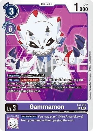 Gammamon - LM-016 (Reprint) — Advanced Booster Digimon Generation