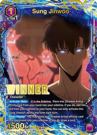 Sung Jinwoo (Winner) — Union Arena Promotion Cards