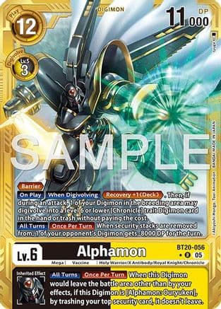 Alphamon (Gold Border) — Advanced Booster Digimon Generation