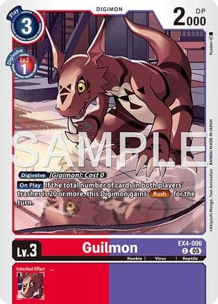 Guilmon - EX4-006 (Reprint) — Advanced Booster Digimon Generation