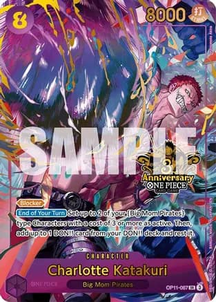 Charlotte Katakuri (Japanese Version 3rd Anniversary Set) — One Piece Promotion Cards