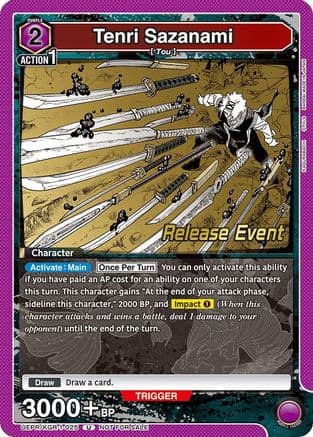 Tenri Sazanami — UE16BT: KAGURABACHI Release Event Cards