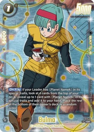 Bulma - FS12-14 (Gold) — Starter Deck EX: The Beat of Ki