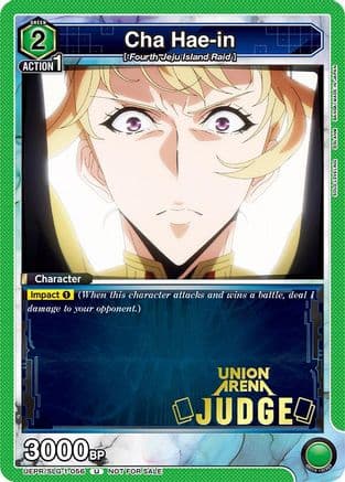 Cha Hae-in (056) (Judge) — Union Arena Promotion Cards