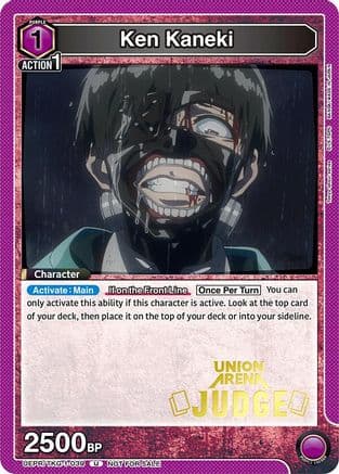 Ken Kaneki (039) (Judge) — Union Arena Promotion Cards