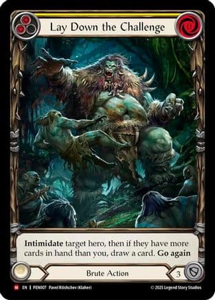 Lay Down The Challenge (Yellow) (Extended Art) — Compendium of Rathe