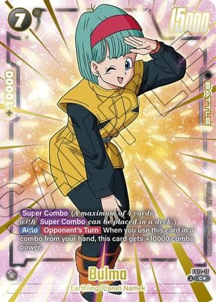 Bulma - FS12-15 (Gold) — Starter Deck EX: The Beat of Ki