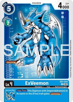ExVeemon - EX1-014 (Reprint) — Advanced Booster Digimon Generation