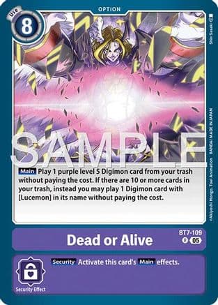 Dead or Alive (Reprint) — Advanced Booster Digimon Generation