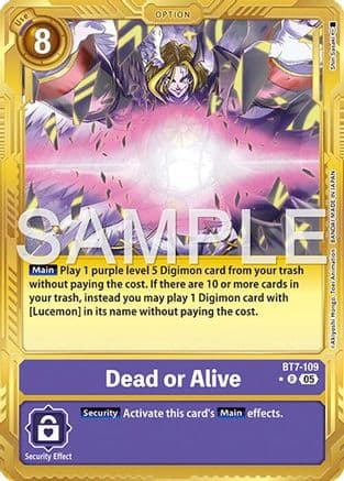 Dead or Alive (Gold Border) — Advanced Booster Digimon Generation
