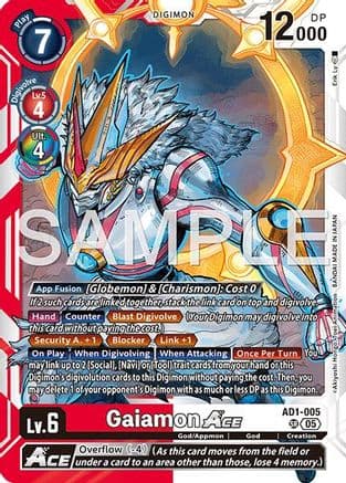 Gaiamon ACE — Advanced Booster Digimon Generation