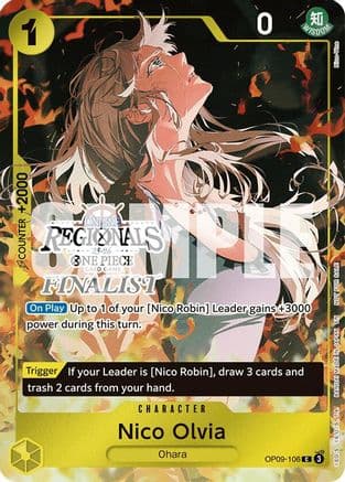 Nico Olvia (Online Regional Finalist Card Set 2025 Vol.1) — One Piece Promotion Cards