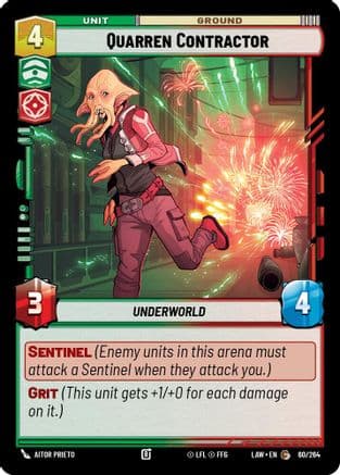Quarren Contractor — A Lawless Time Star Wars: Unlimited card by Aitor Prieto