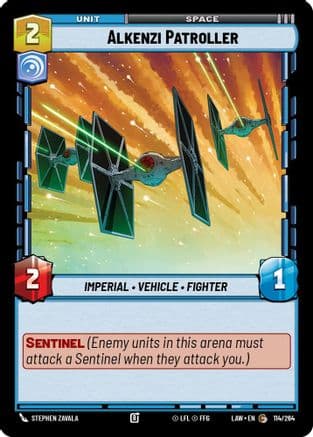 Alkenzi Patroller — A Lawless Time Star Wars: Unlimited card by Stephen Zavala
